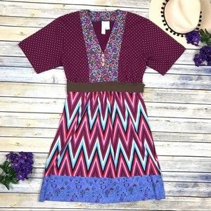 Matilda Jane Collage Kimono Dress Purple Boho‎ Festival
